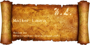 Walker Laura névjegykártya